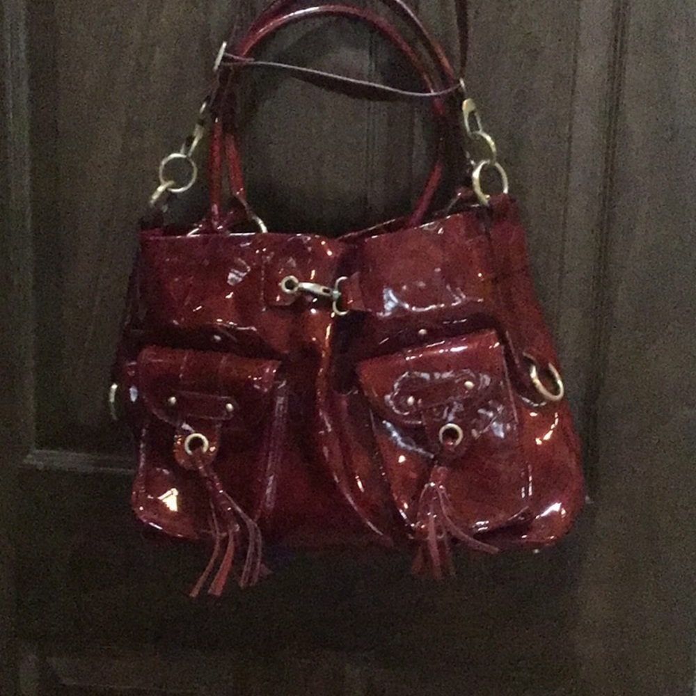 CHARLIE LAPSON Large Satchel Hobo Bag